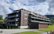 Fasadebilde av boligprosjektet Hallingtunet på Flå.