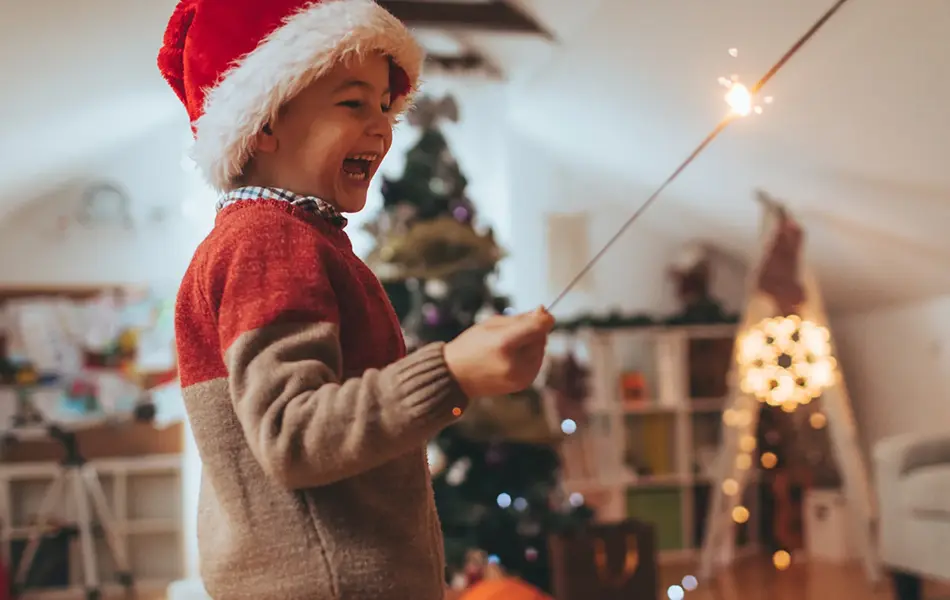 gutt med stjerneskudd