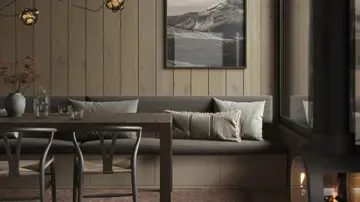 Illustrasjonsbilde fra en stue i en hytte på Turufjell.