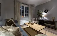 Bilde av stue i en leilighet på Skitorget på Skeikampen