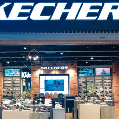 Butikkfasade til skechers på ski storsenter