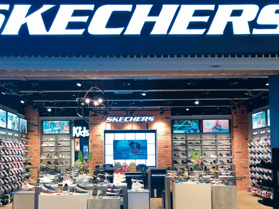 Butikkfasade til skechers på ski storsenter