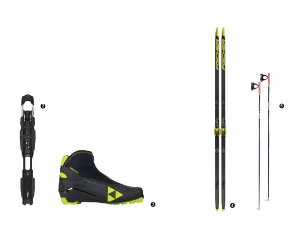 produktbilder av skiutstyr fra intersport