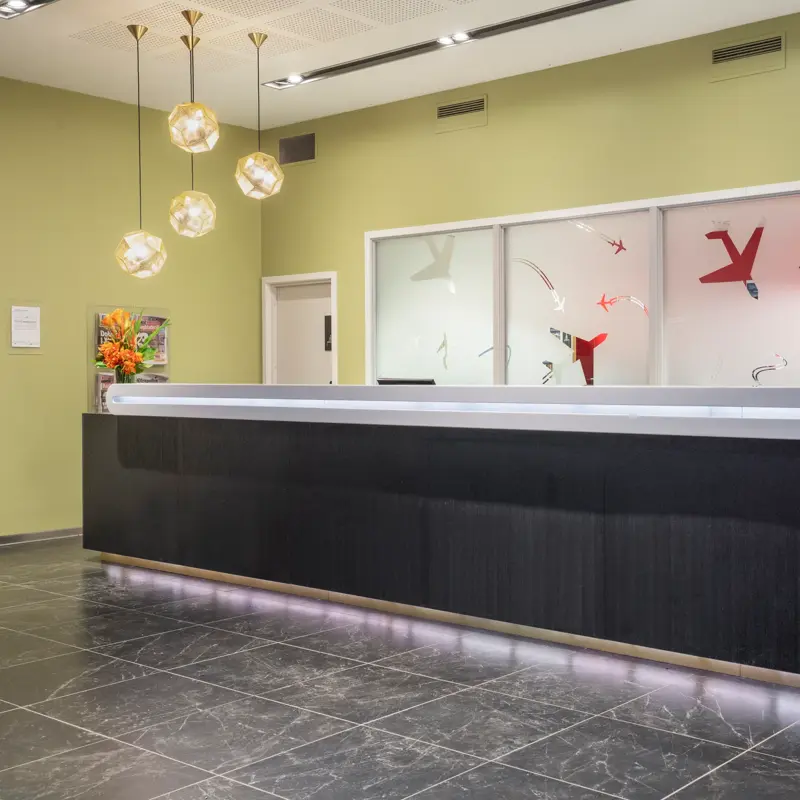 Resepsjon på Thon Hotel Oslo Airport