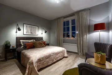 Bilde av soverom i en leilighet på Skitorget på Skeikampen