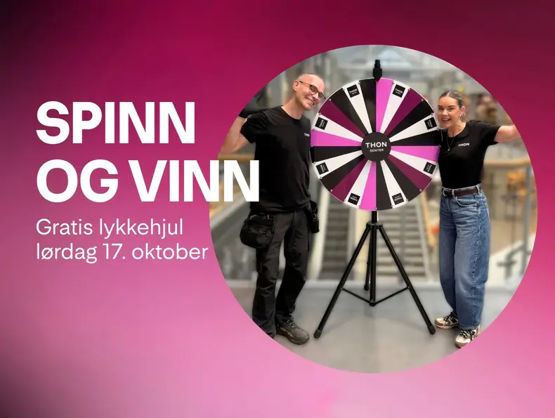 En dame, en mann og et lykkehjul