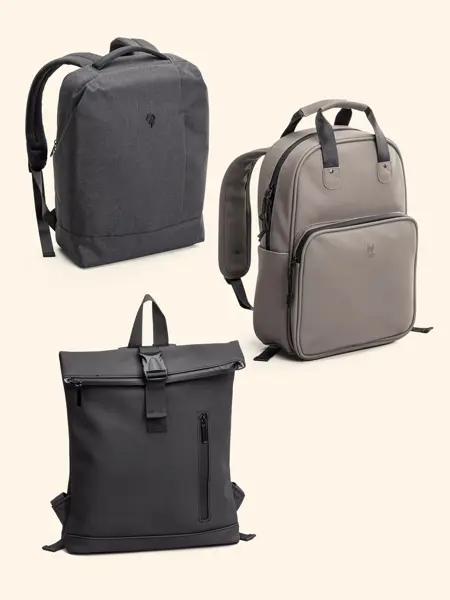 Kollasj med ryggsekker