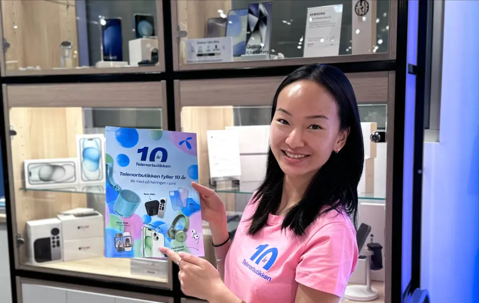 Telenorbutikken fyller 10 år