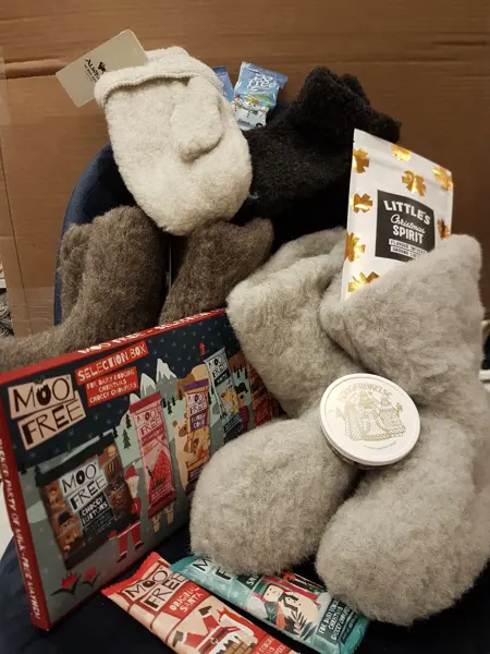 tøfler og sjokolade fra 2 søstre