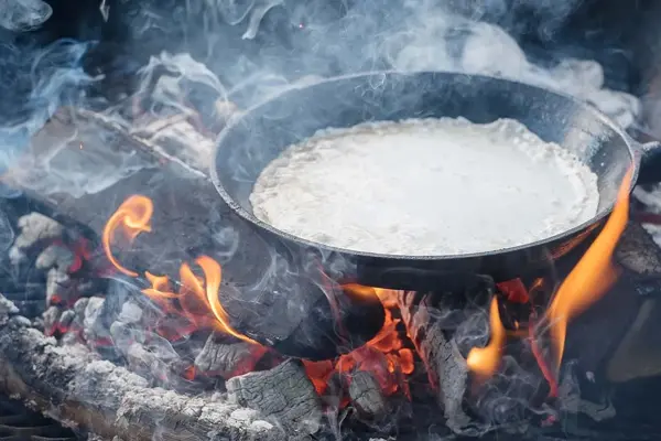 Pannekake på bål