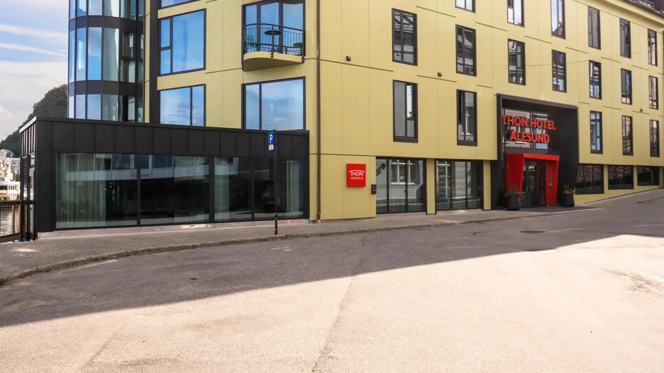 Utvendig fasade av hotell 