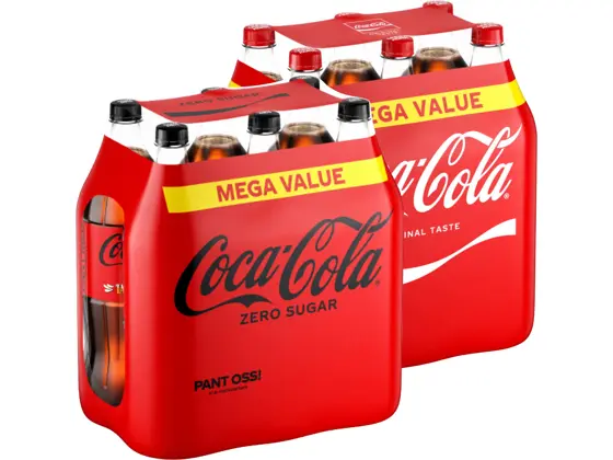 Coca-Cola multipack med Coca-Cola og Coca-Cola Zero Sugar