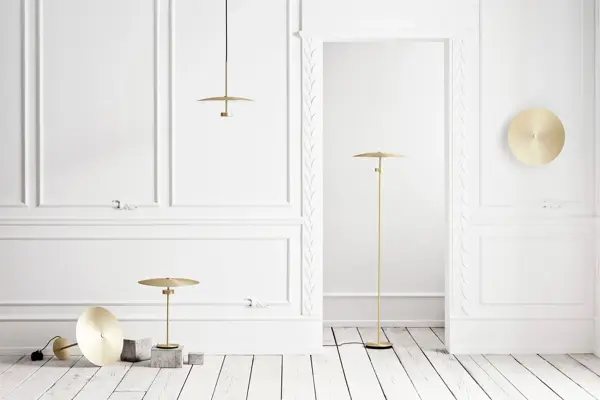 miljøbilde fra bolia, lamper i gull