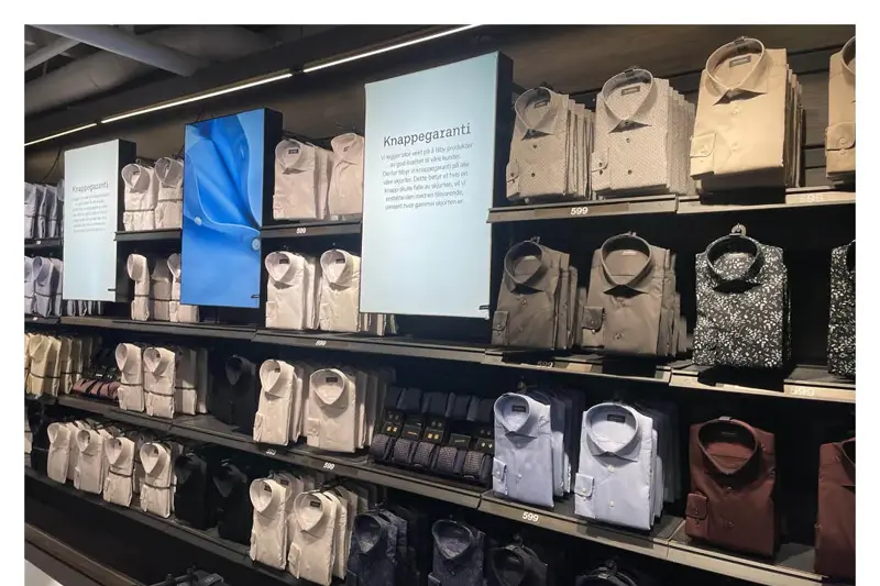 Dressmann viser varer til Black Week