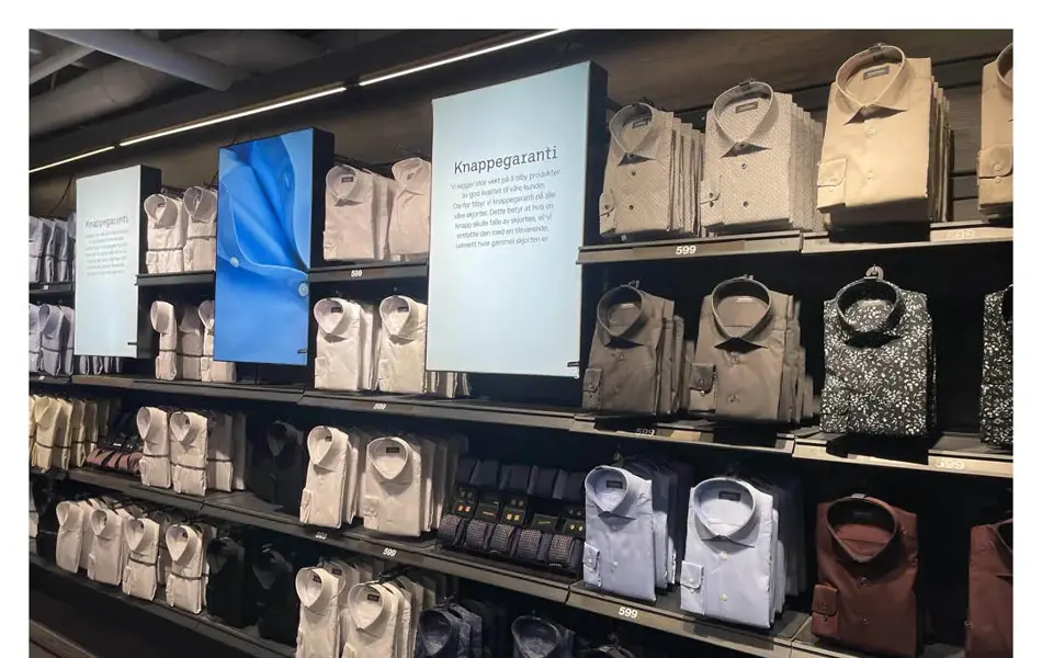 Dressmann viser varer til Black Week