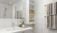 Interiør av bad i Diagonale