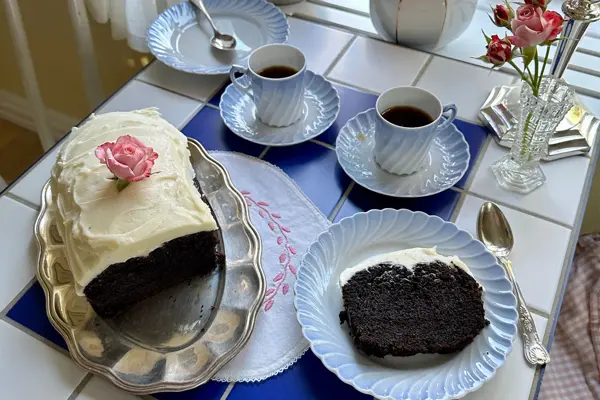 Sjokoladekake med rosesmørkrem
