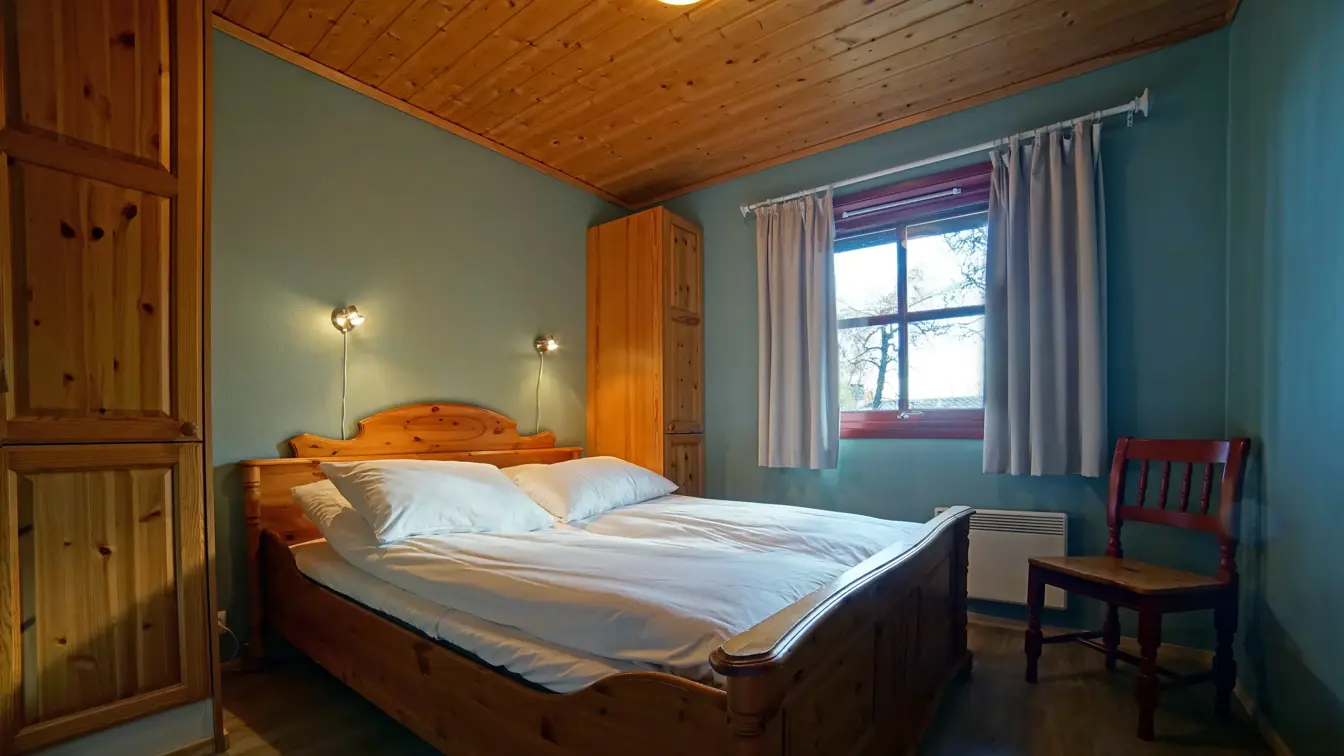 Stort soverom i leilighet på Thon Hotel Skeikampen