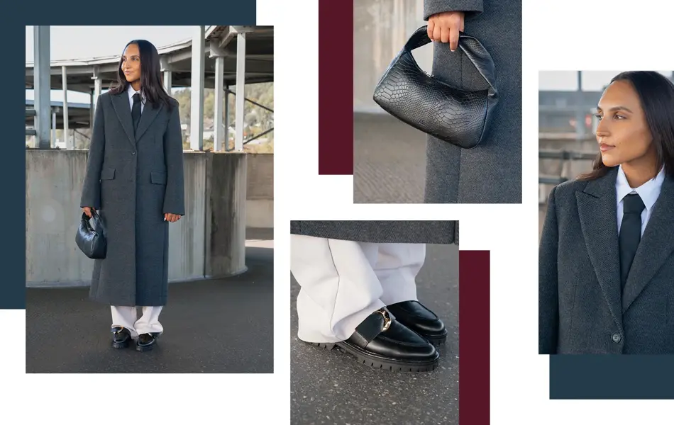 Dame viser mote på p-hus