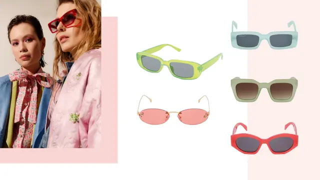 Motebilde og solbriller