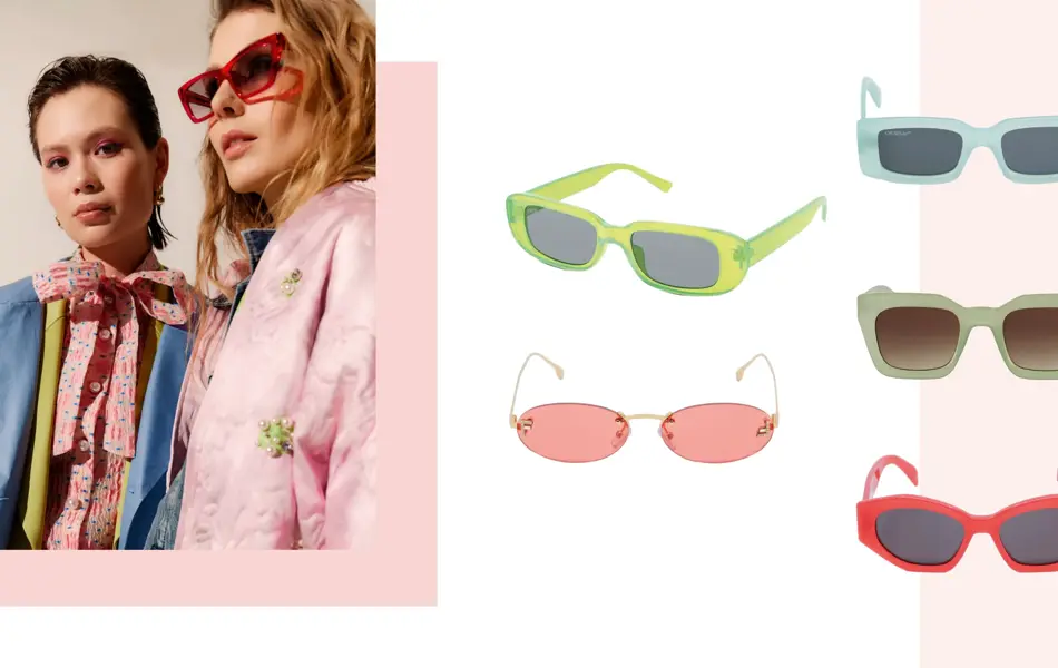 Motebilde og solbriller