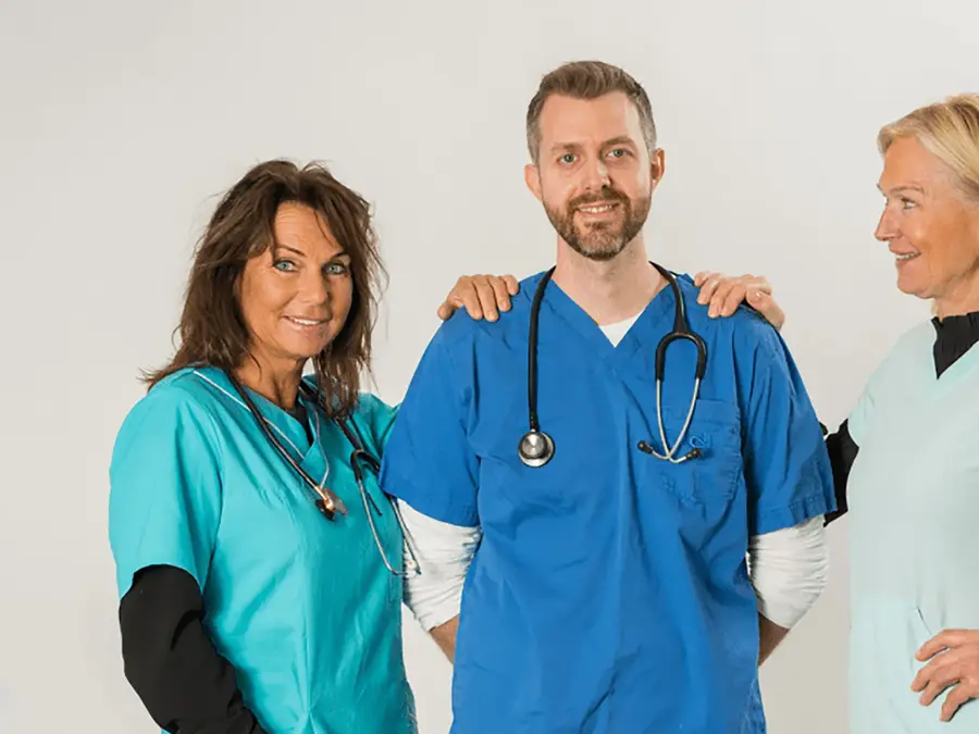lege og sykepleier på Laguneparken legekontor