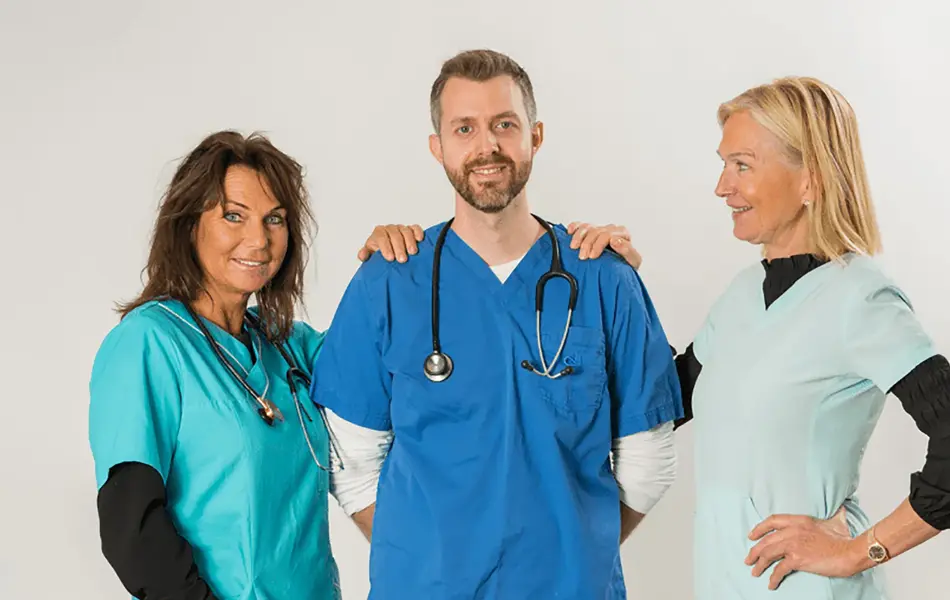 lege og sykepleier på Laguneparken legekontor