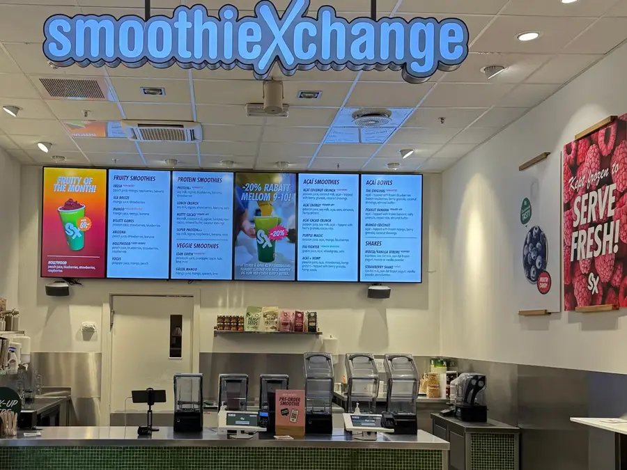 Innsiden av SmoothieXchange