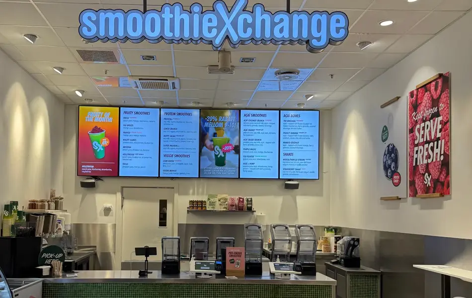Innsiden av SmoothieXchange