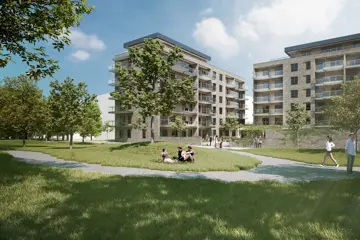 Illustrasjon av boligprosjektet Wendts Hage på Lørenskog.