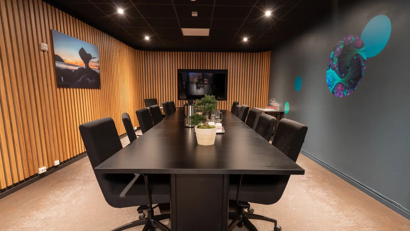 Møterom, styrebordoppsett, TV 
