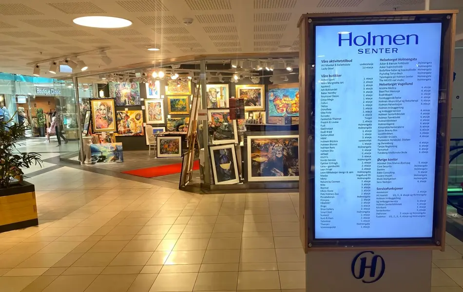 fasaden til galleriet