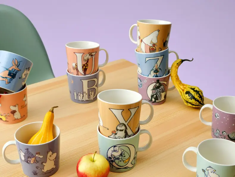 Moomin Arabia 40% rabatt på utvalgte ABC 0,4l kopper