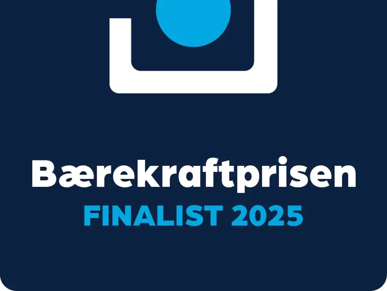 Awards 2025 - Finalist - Bærekraftprisen - blå
