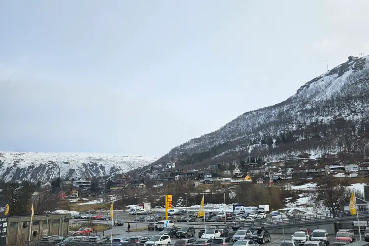 Parkering ved AMFI Pyramiden