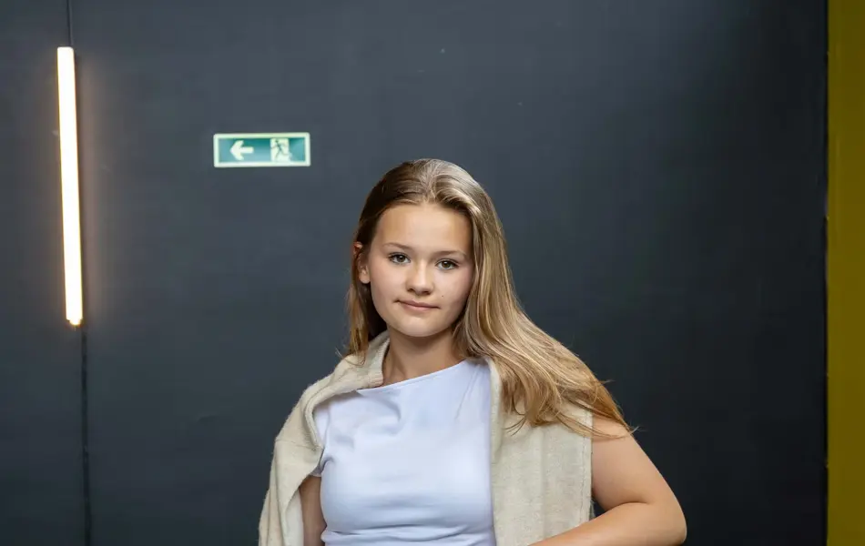 Bilde av barn i klær til skolestart