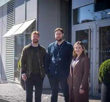 Gruppebilde av Tord, Josef og Juliana