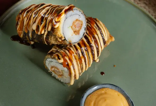 Sabrura sushiburrito scampi