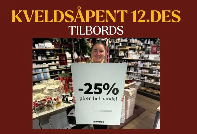 KVELDSÅPENT 12.DES - 1