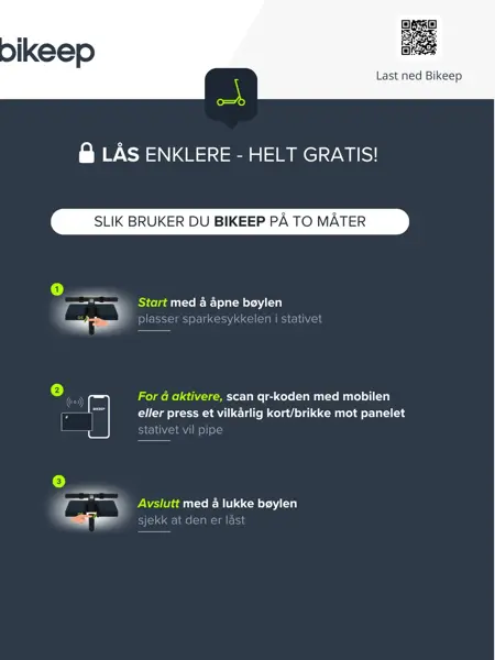 Bikeep Sparkesykkelparkering