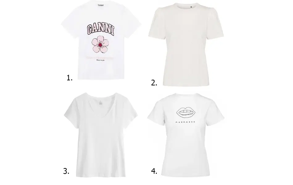 kollasj, 4 t-skjorter