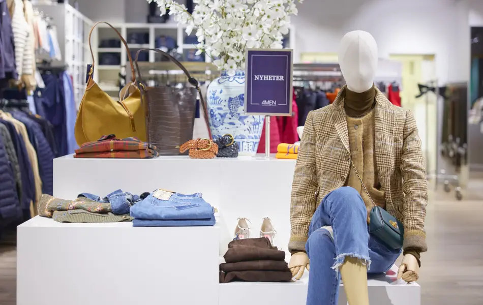Butikkbilder av 4Men og 4Women