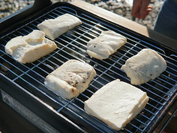 halloumi på grillen