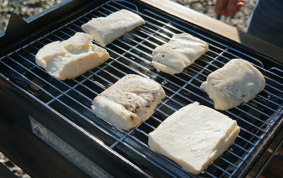 halloumi på grillen