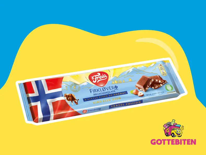 En plate med sjokolade fra Freia.
