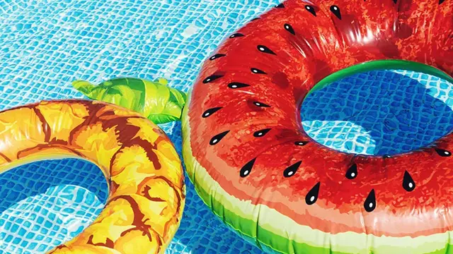 Baderinger melon og ananas