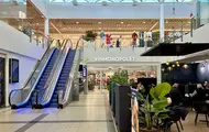 AMFI Borg bilde av fellesareal, med rulletrapper