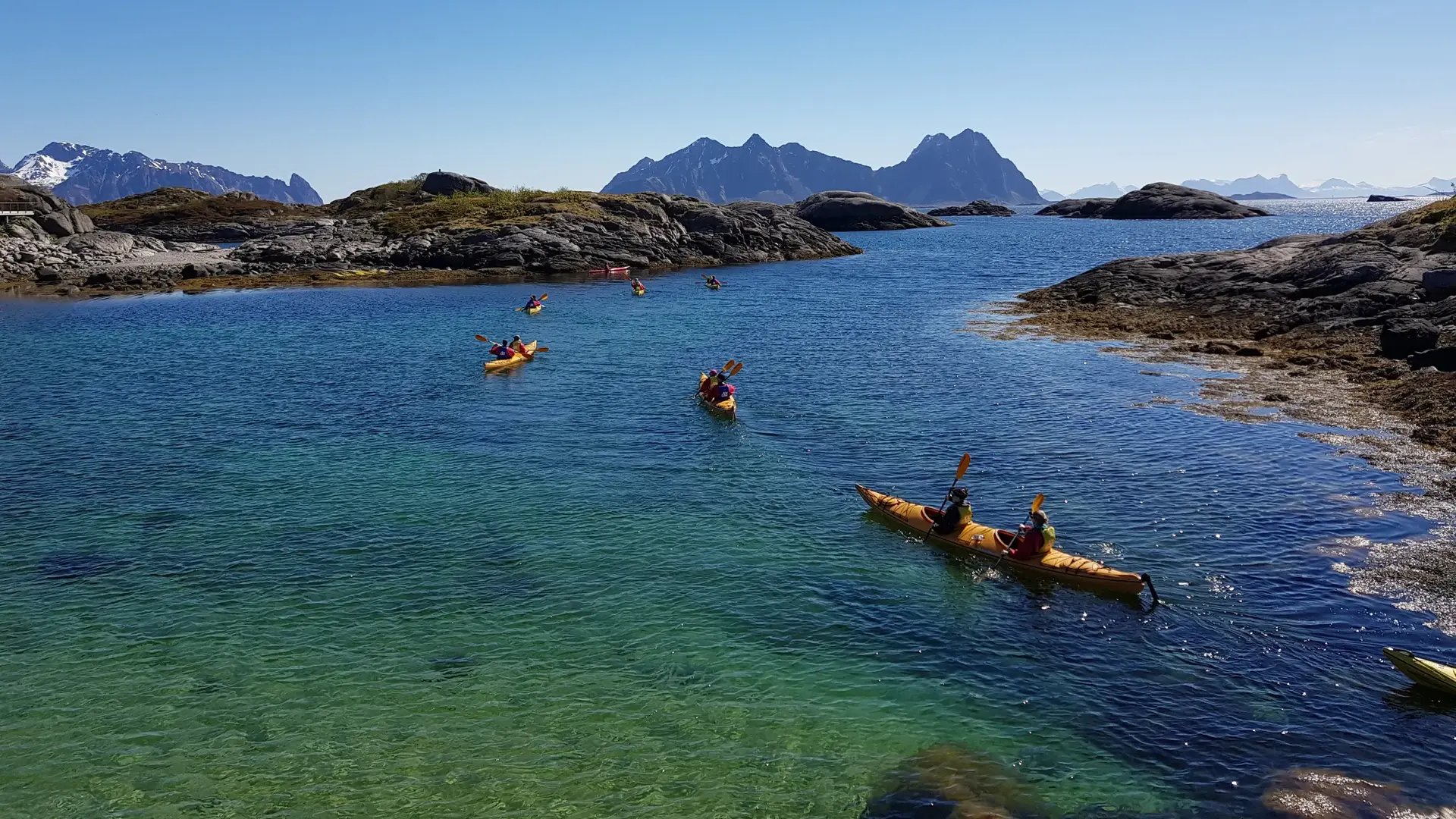 Kayakkpadling i Lofoten