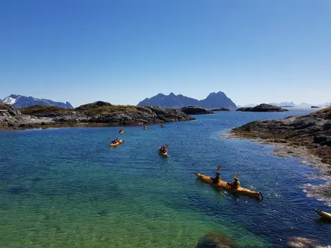 Kayakkpadling i Lofoten
