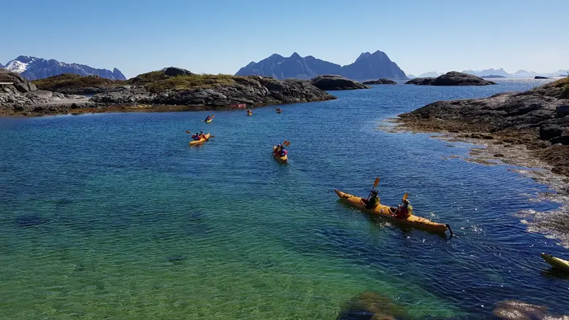 Kayakkpadling i Lofoten